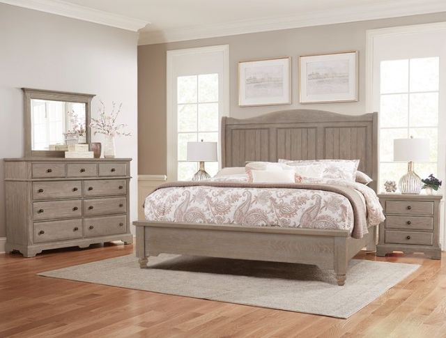 Artisan & Post by Vaughan-Bassett Heritage Graystone California King Sleigh Bed-1