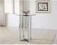 Modus Furniture Amalfi Glass Top 32" Round Bar Table with Chrome Base-1