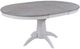 Winners Only® Brantley Gray Top Dining Table with White Pedestal Base-0