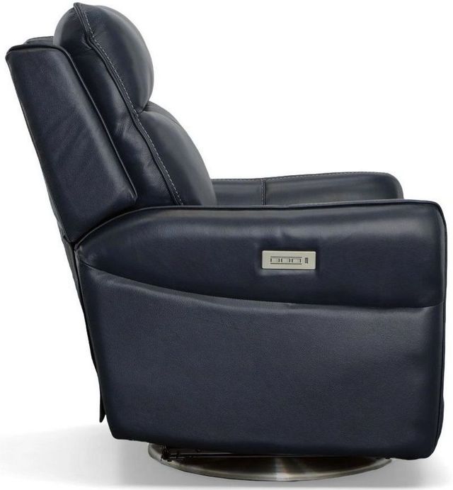 Flexsteel® Spin Swivel Power Recliner with Power Headrest and Lumbar-4