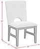 Elements International Oregon Black/Gray Dining Chair-2