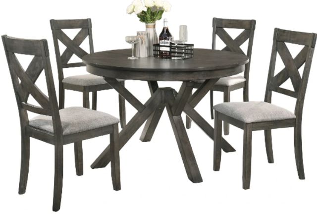 New Classic® Home Furnishings Gulliver 5-Piece Rustic Brown Dining Set-0