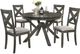 New Classic® Home Furnishings Gulliver 5-Piece Rustic Brown Dining Set-0
