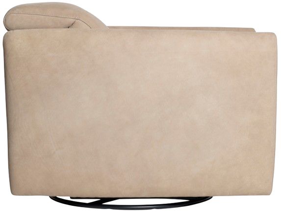 Bernhardt Livvy Bernhardt Living Brown Leather Power Reclining Swivel Chair-3