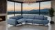 Furniture of America® Melancton 4-Piece Blue Power Sectional-1