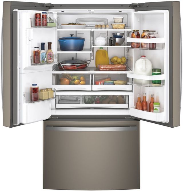 GE® 36" 27.7 Cu. Ft. Slate French Door Refrigerator-4