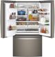 GE® 36" 27.7 Cu. Ft. Slate French Door Refrigerator-4