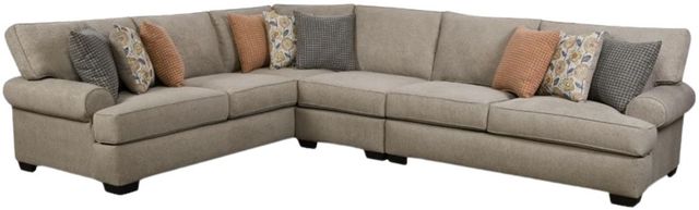 Corinthian Furniture Marlon 3-Piece Dove L-Shape Sectional -0