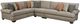 Corinthian Furniture Marlon 3-Piece Dove L-Shape Sectional -0