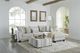 Albany Industries Bend Ivory Ottoman-1