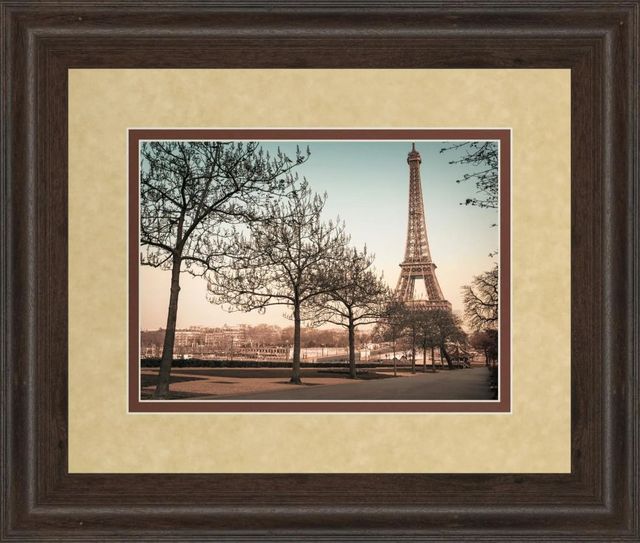 Classy Art Remembering Paris by Assaf Frank Brown Framed Wall Art-0
