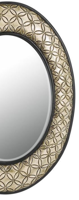 Cal® Lighting & Accessories Sartene Argent/Dark Bronze Beveled Mirror-1