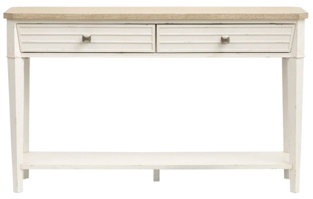 Magnussen Home® Echo Isles Driftwood and Sea Pearl Rectangular Sofa Table-2