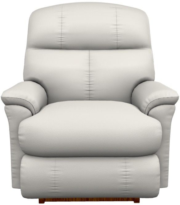 La-Z-Boy® Reed Oyster Leather Power Rocking Recliner with Headrest and Lumbar-1