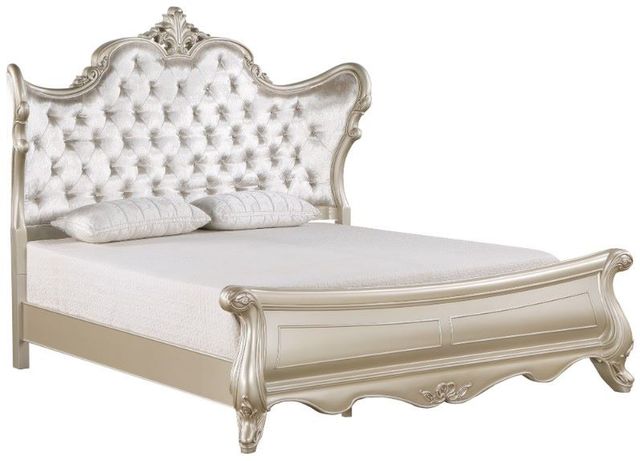 New Classic® Home Furnishings Monique 4-Piece Champagne California King Panel Bedroom Set-2