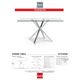 Korson Furniture Darron Rectangular Glass Top Dining Table with Chrome Legs-1