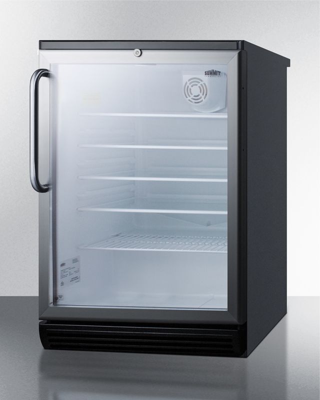 Summit® Commercial Series 24" 5.5 Cu. Ft. Stainless Steel Beverage Center-2