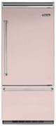Viking® 5 Series 36 in. 20.4 Cu. Ft. Blush Built In Counter Depth Bottom Freezer Refrigerator-0