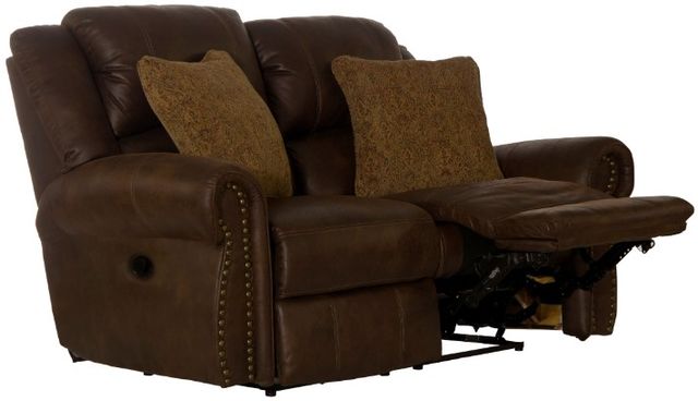 Catnapper® Pickett Walnut Rocking Reclining Loveseat-1