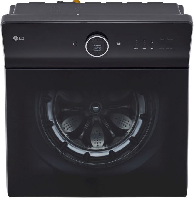 LG 5.5 Cu. Ft. Matte Black Top Load Washer -2