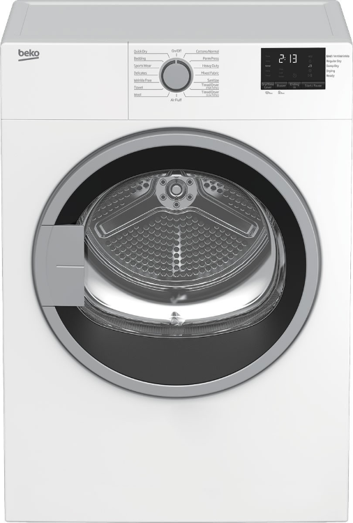 Beko 3.7 Cu. Ft. White Front Load Electric Dryer-0