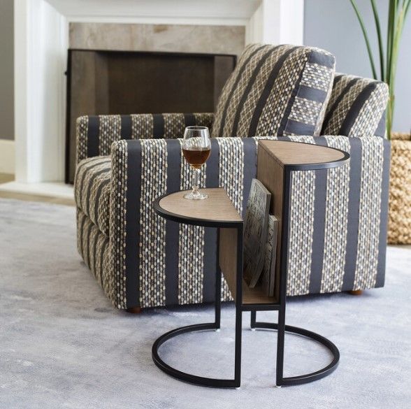 Hammary® Nash Black/Brown Accent Magazine Table-1