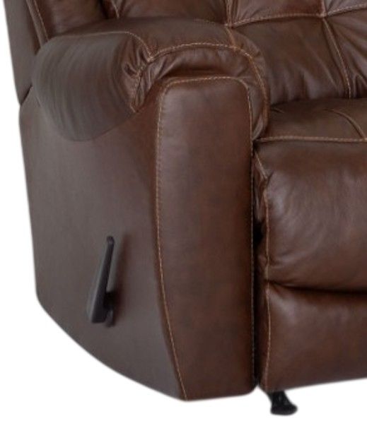 Franklin™ Corwin Dakota Brown Leather Manual Rocker Recliner-2