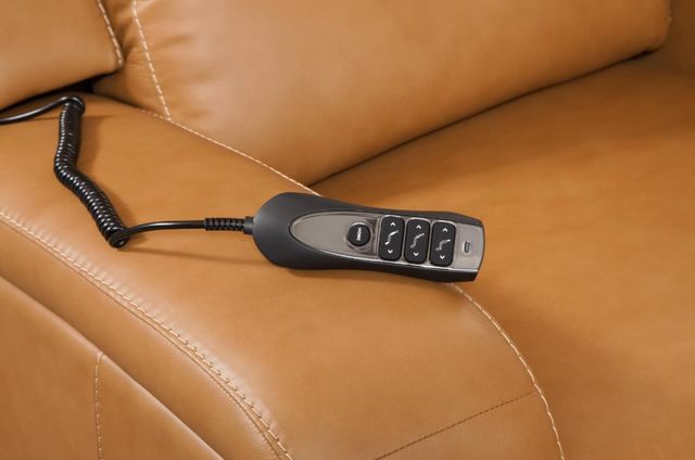 Corinthian Furniture Nova Butternut Power Recliner with Power Headrest-3
