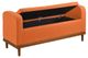 Mazin Furniture Brigitte Orange Lift Top Storage Bench-3