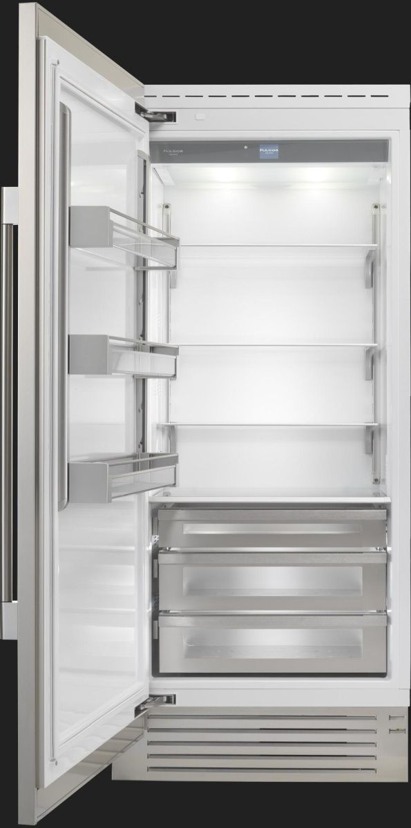 Fulgor Milano 36 in. 21.5 Cu. Ft. Stainless Steel Built In Column Refrigerator-1