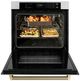 ZLINE Autograph Edition Professional 30" Stainless Steel True Convection Single Wall Oven with Air Fry and Self Clean with Champagne Bronze Helix Handle -3