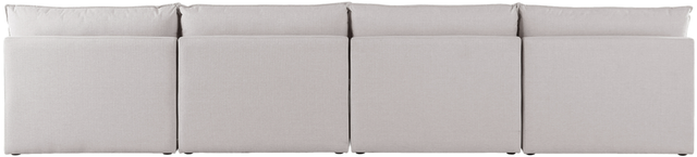 Meridian Furniture Mackenzie Beige 160" Linen Fabric Armless Modular Sofa-3