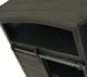 American Heartland Manufacturing Rustic Antique Black Alcove Shutter Corner TV Stand-2