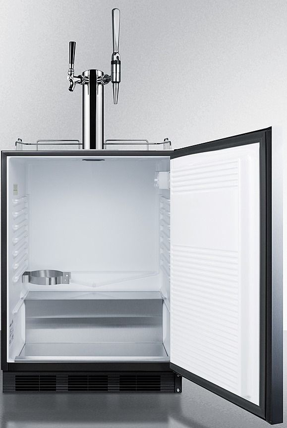 Summit® Commercial 5.5 Cu. Ft. Stainless Steel Beer Cooler/Kegerator-2