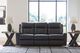 Benchcraft® Mackmenville Carbon Manual Reclining Sofa-3
