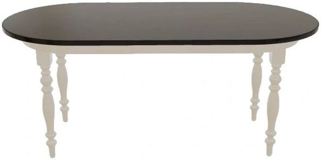 Mavin Customizable 36" Oval Extendable Dining Table with 12" Leaf-1