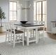 Liberty Furniture Brook Bay 5-Piece Carbon Gray/Textured White Optional Gathering Trestle Dining Set-1