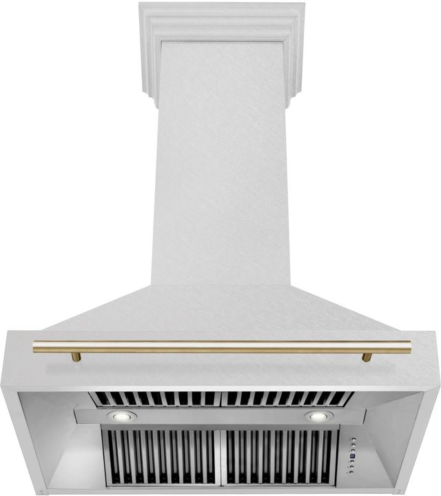ZLINE Autograph Edition 36" Satin Stainless Steel Wall Mounted Range Hood-1