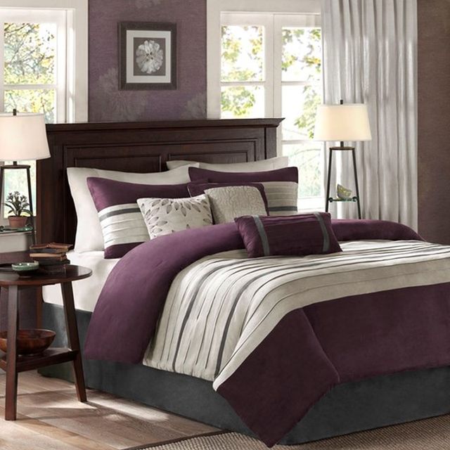 Olliix by Madison Park Purple Full Palmer 7 Piece Comforter Set-3