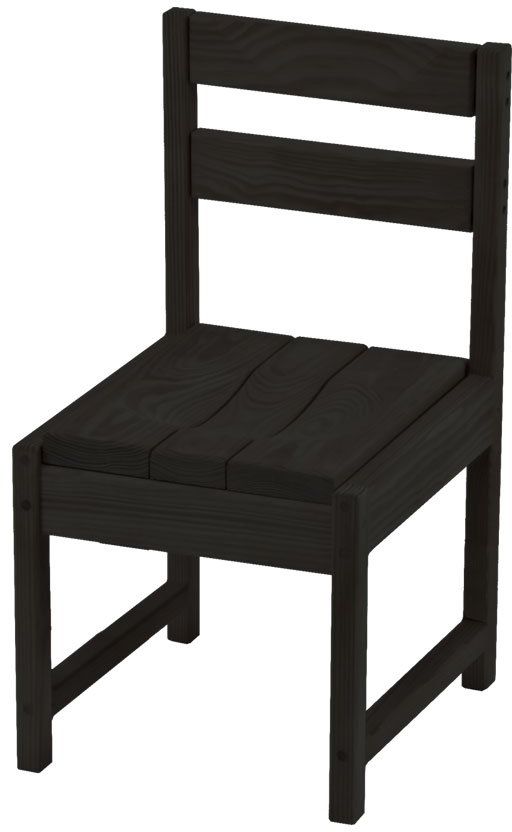 Crate Designs™ Furniture Espresso Narrow Dining Side Chair-0