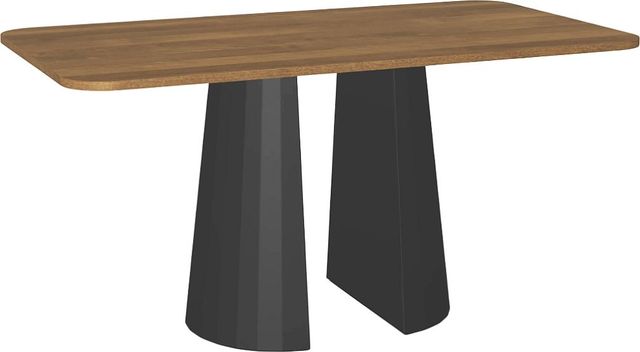 Amisco Customizable Gemma 72" Rectangular Pub Table with Radius Corners and 1" Birch Veneer Top-0