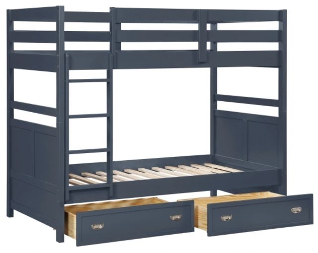 Homelegance® Sloane Navy Blue Full/Full Bunk Bed-3