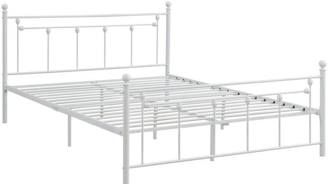 Coaster® Canon White Metal Bed-0
