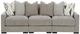 Benchcraft® Aslan Court 3-Piece Pebble Small Spaced Sectional -0
