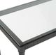 Uttermost® Washington Glass Top Console Table with Rustic Black Frame-4