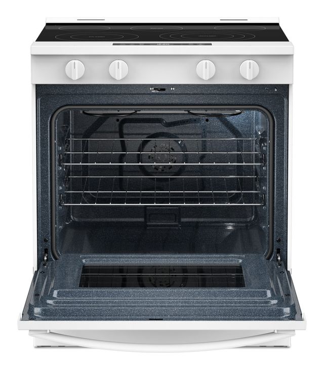Whirlpool® 30" White Slide-In Electric Range with  Air Cooking Technology-1