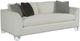 Fairfield® Customizable Urban Living Clipped Arm Sofa with Border Back and Acrylic Legs-0