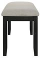Crown Mark Folio Black/Gray Dining Bench-3
