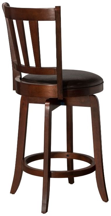 HH2 Home Presque Isle Cherry Swivel Counter Stool-1