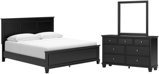 Signature Design by Ashley® Lanolee 3-Piece Black Queen Bedroom Set-0